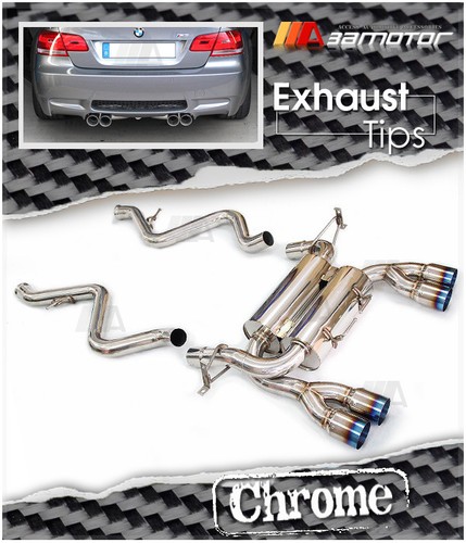 Titanium tip catback rear - titanium,