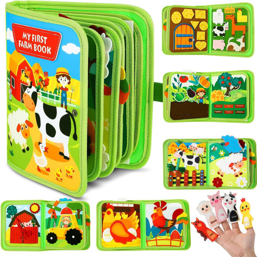 Busy book for toddlers age - book,