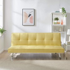 Yellow sofa bed seater - sofa, 3