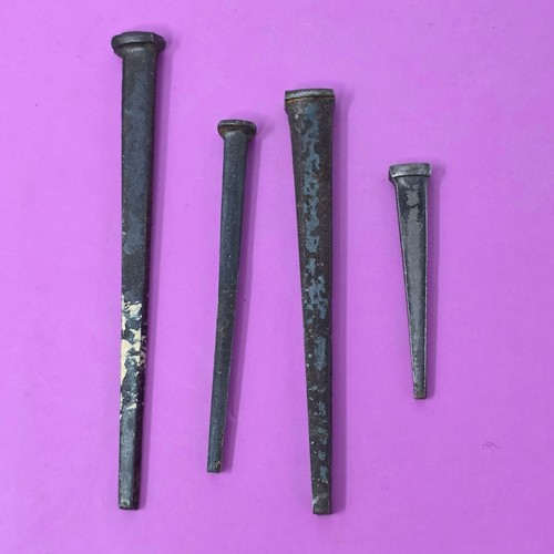 Vintage hand forged square - square, cut