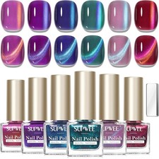Cat Eye Nail Polish Set, 6