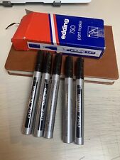 EDDING Silver Paint Markers 750 Arts Crafts Painting 4mm Art Work Pens 5 PACK