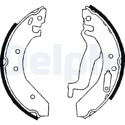Brake shoe set delphi ls1645 - delphi,
