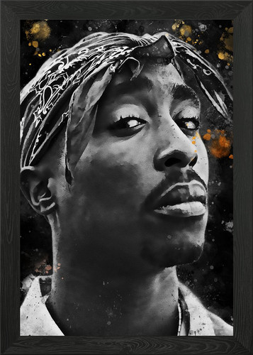 Tupac shakur portrait 2 - shakur,