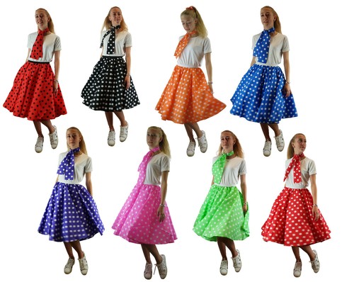 Ladies polka dot rock roll - rock, n