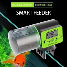 Automatic Fish Feeder Digital Fish Tank Aquarium Food Dispenser Plastic Intellig