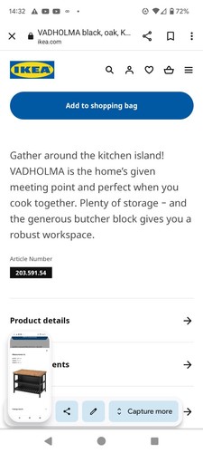 Ikea butchers block kitchen - block,