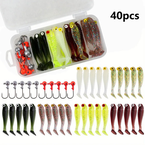 40pcs lot soft lure kit - 40pcs/lot,