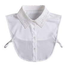 Half Shirt Blouse Flower Lace Detachable Collar Bib Ladies False Collar Fake