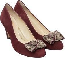 Van Dal Shoes Womens Size 5.5 Court Elm in Port Suede