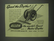 1953 allen motor scythe - ad,