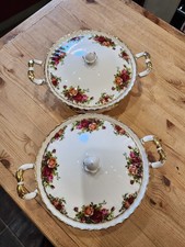 2 x Royal Albert OLD COUNTRY ROSES lidded tureens