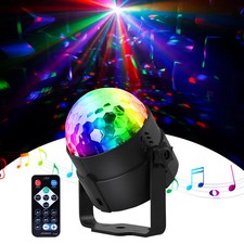 Magic Ball Light LED RGB Party Disco Lights Rotating Stage Club DJ Decor Remote