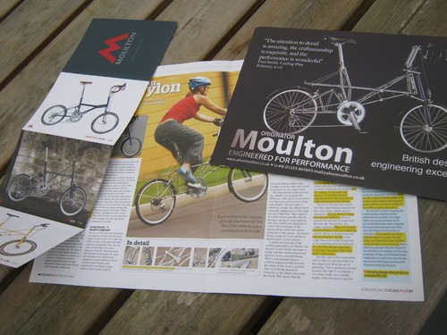 Moulton original leaflets - original, &