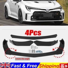 For Toyota for Yaris for Corolla GR Gloss Black Front Bumper Spoiler Lip Splitte
