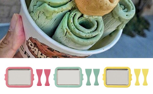 Rolled ice cream - cream,