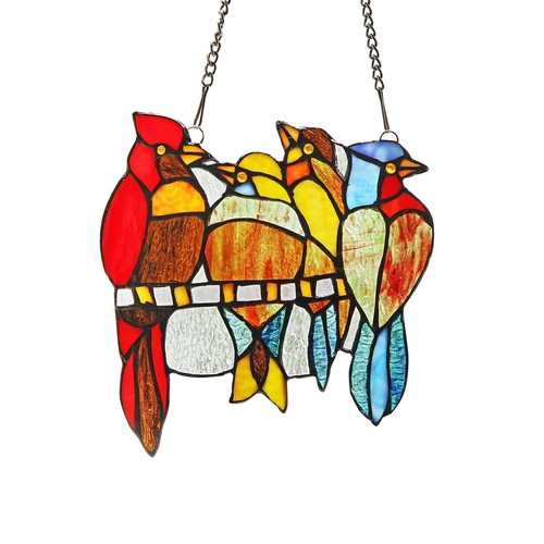 Bird stained glass window - bird,