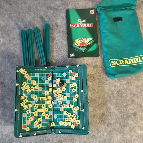 Mattel pocket scrabble - scrabble, travel