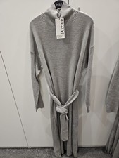 Jaeger 100% Merino Wool Women's Dress Grey Size XLarge RRP £150