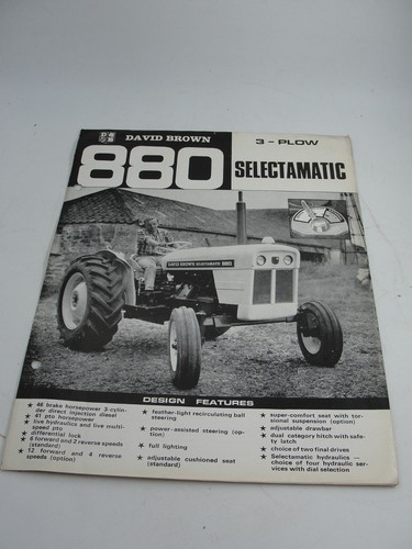 David brown 880 plow - david,