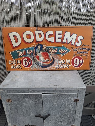 Vintage hand painted - painted, wooden