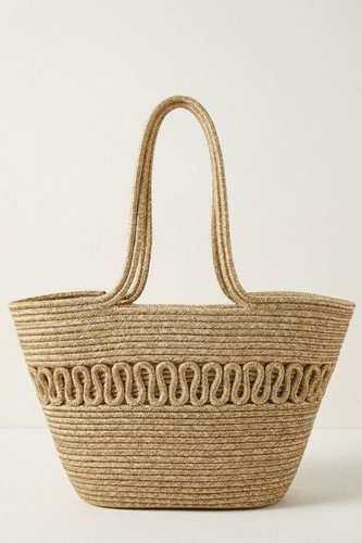 Boho straw style tote bag - style,