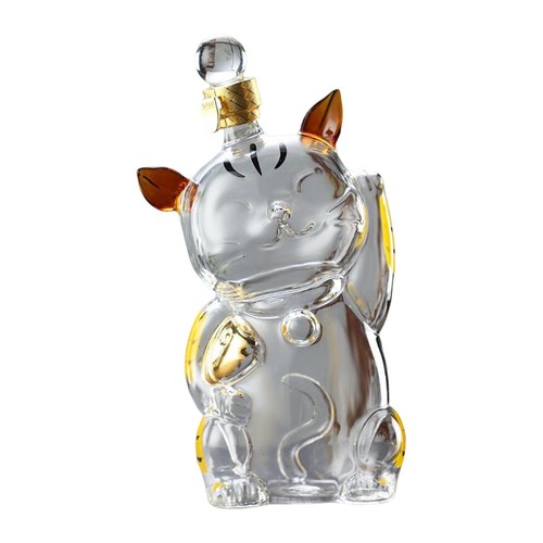 Cat shaped large decanter - cat,