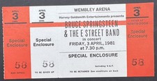 BRUCE SPRINGSTEEN 1981 Unused