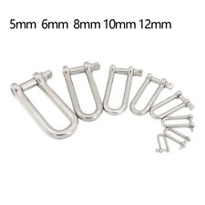 D Shackle 5mm 6mm 8mm 10mm 12mm Stainless Steel 316 A4 Marine Grade Heavy Duty