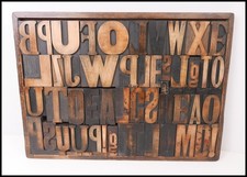 Vintage Wooden Letterpress