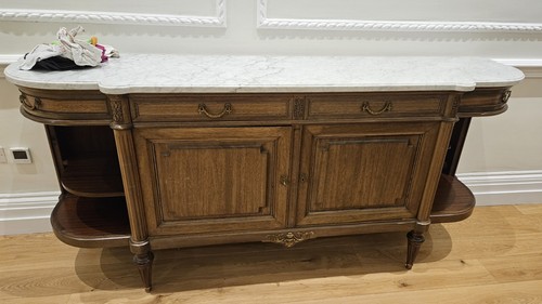 Antique mahogany marble - antique, marble-top