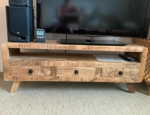 Rustic stand large solid - rustic, tv