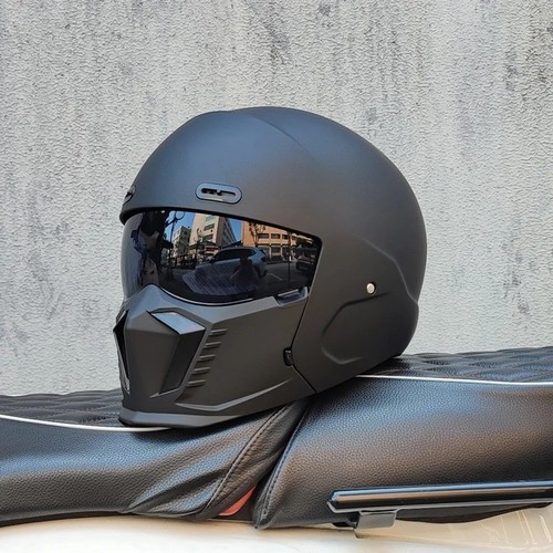 Retro motorcycle helmet abs - motorcycle,