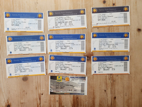 Exeter chiefs ticket - chiefs, stubs