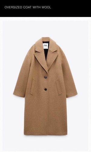 Zara women oversized camel - women's,