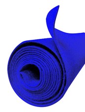 12FT x 45" Blue Polymat S35 Latex Backed-Carpet for decorations & crafts