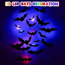 72 Pcs Bats Wall Decor