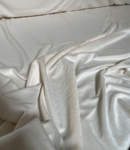 Minky ivory solid soft - ivory,