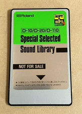 Roland D-10/D-20/D-110 Special Selected Sound Library Memory Card