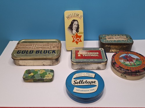 Selection vintage tins - selection, for