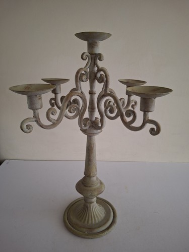 Shabby chic arm candelabra - 5,