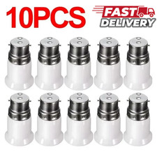 10Pcs BC B22 To ES E27 Bayonet Adaptor Edison Screw Light Bulb Converter Holder