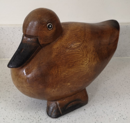 Wooden decorative duck - wooden,