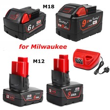 for Milwaukee M18 M12 12V 18V 5A 6.0A 9.0Ah 48-11-1860 Li-Ion Battery Charger