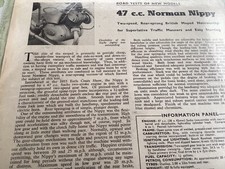 NORMAN NIPPY MOPED  GENUINE TEST PERIOD 57 MOTORCYCLE ARTICLES