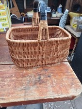 Vintage Wicker Shopping Basket