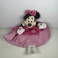 Disney Minnie Mouse Baby Comforter Soft Plush Blankie Blanket Pink VGC