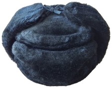 Men Leather Hat Cap Faux Fur