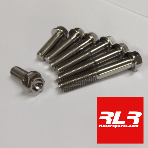Titanium hex head flange - m6,