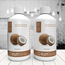 500ml Coconut Fragranced 8% Spray Tan (Light Tan) - 2 x 250ml Suntana Solution